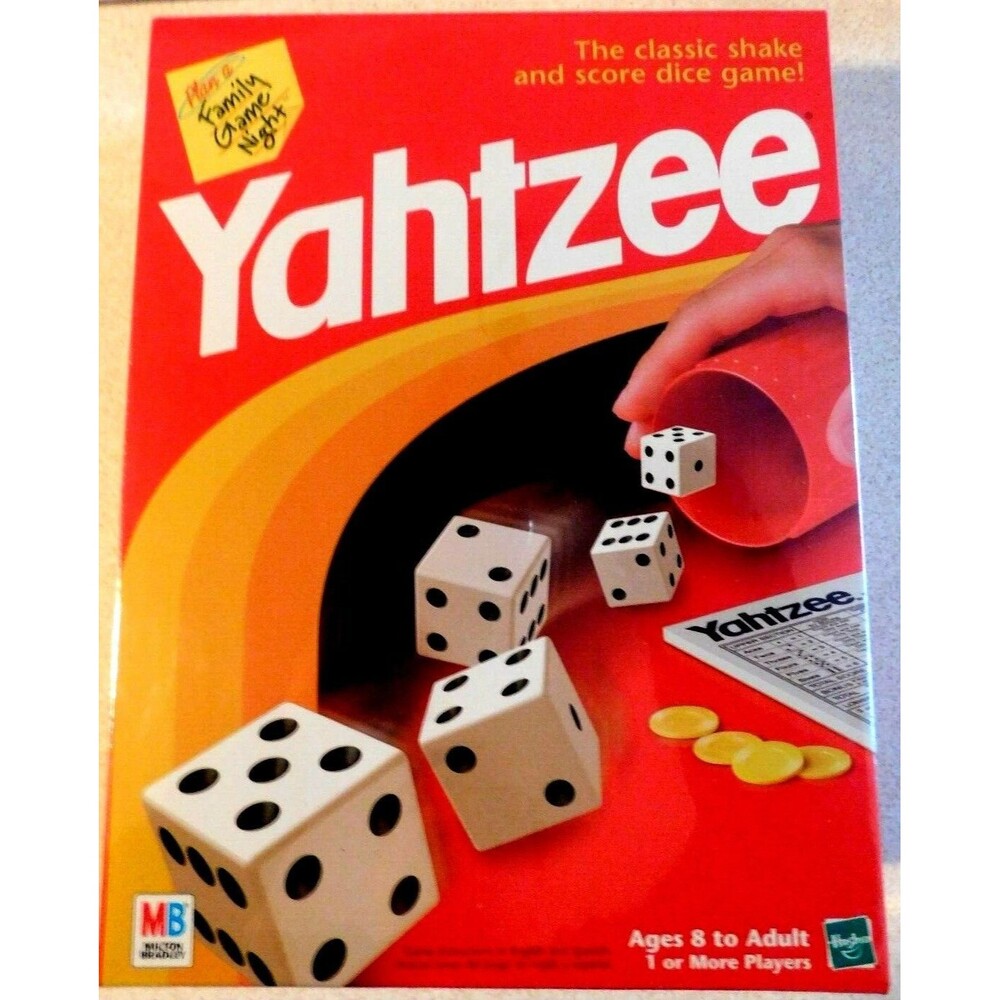 Yahtzee Family Fun Dice Game Factory Sealed 1998 Milton Bradley ~NEW~